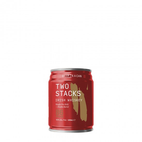 Two Stacks Dram In a Can Single Pot Still Double Barrel Red 43% 100ml