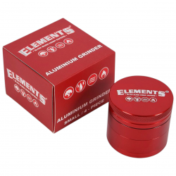 ELEMENTS® Κόκκινο Grinder Αλουμινίου 4μέρη Large