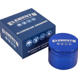 ELEMENTS® Μπλε Grinder Αλουμινίου 4μέρη Large