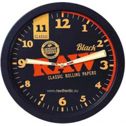 Raw Καβάτζα Κουτί Ασφαλείας Ρολόι Τοίχου Black Clock