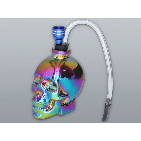 Νερόπιπα MADO GLASS WATER PIPE SKULL RAINBOW