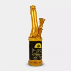 Beer Bottle Glass Bong 26 cm