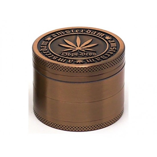 Τρίφτης καπνού AMSTERDAM 4 parts GRINDER ANTIC COOPER 50mm (μεταλλικός) 8839