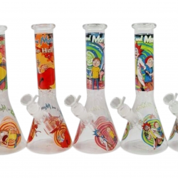 Γυαλινο Bong Cartoon Blast 36cm Ice Bong - Rick and Morty