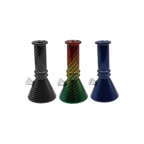 Nirvana Γυάλινο Bong Bubble Mix 15cm - Μαύρο