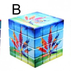 ATOMIC Metal Grinder Cube Leaf II 4 Parts 60mm light blue