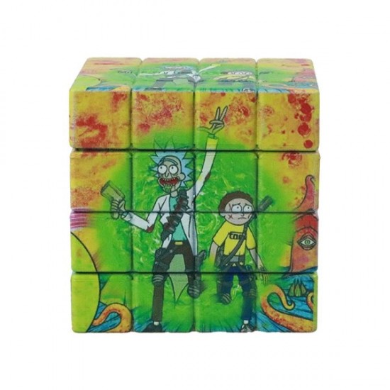 Κινούμενα σχέδια Rubik's Cube Zinc Grinder 4 Levels