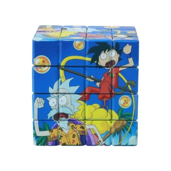 Κινούμενα σχέδια Rubik's Cube Zinc Grinder 4 Levels
