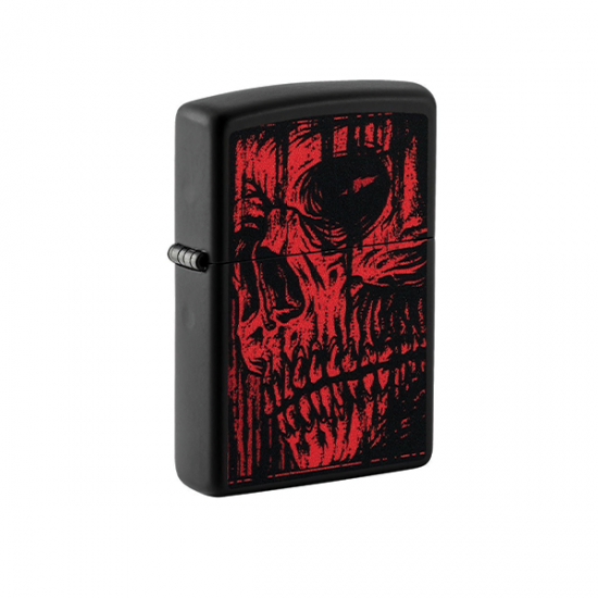 Original Zippo 49775 Red Skull Design