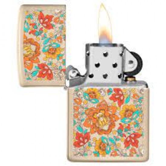 Zippo Vintage Floral Design 49770