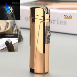 Torch Lighter Gas 3 Flame GG - Χρυσό