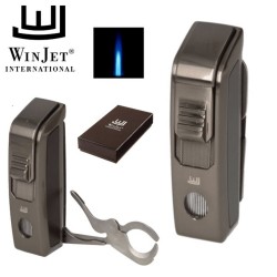 221045 Winjet Αναπτήρας 1xJet Με Ψαλίδι Πούρου Ανθρακί