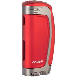 Colibri E3 Triple Jet Butane Flame Lighter Red