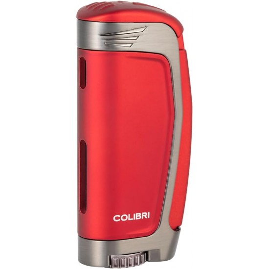 Colibri E3 Triple Jet Butane Flame Lighter Red