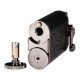 RP-3276653 Αναπτήρας πούρων Rocky Patel Davenport 5xJet Gunmetal-Μαύρο Δέρμα & Punch