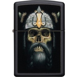 ZIPPO Αναπτήρας Λαδιού Αντιανεμικός σε Μαύρο χρώμα Skull GR8044