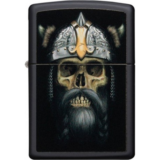 ZIPPO Αναπτήρας Λαδιού Αντιανεμικός σε Μαύρο χρώμα Skull GR8044