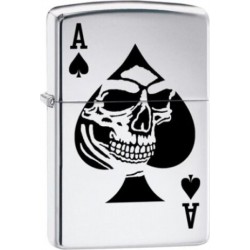 Zippo Lighter - Skull Ace of Spades 