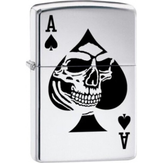 Zippo Lighter - Skull Ace of Spades 