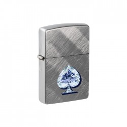 Zippo Αναπτήρας Λαδιού Αντιανεμικός Gleaming Spade Design 46472