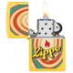 Zippo Swirls Design Sunflower Windproof Pocket Lighter 46570