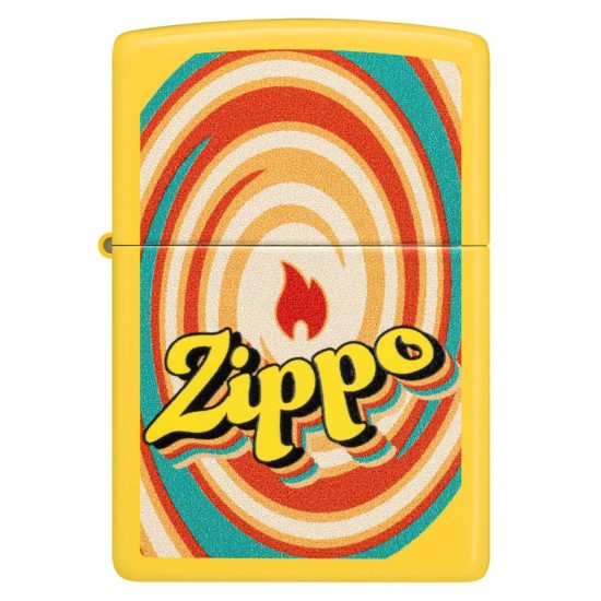 Zippo Swirls Design Sunflower Windproof Pocket Lighter 46570