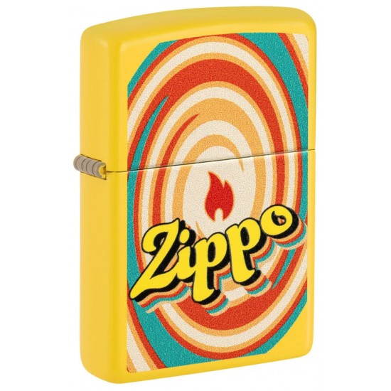 Zippo Swirls Design Sunflower Windproof Pocket Lighter 46570