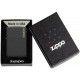 ZIPPO Lighter - 236ZL Black Crackle with Zippo Logo
