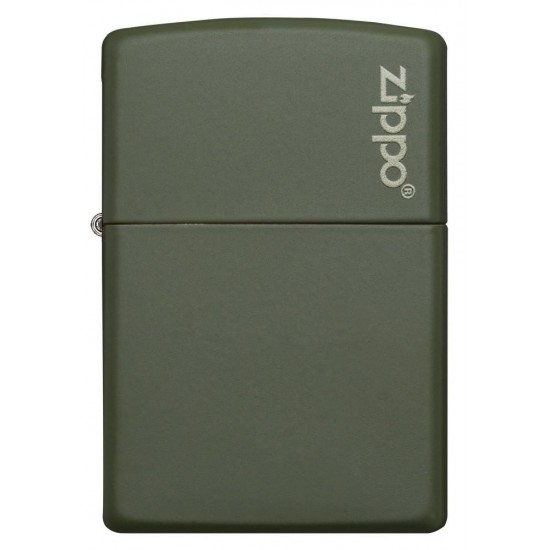 ZIPPO Αναπτήρας Λαδιού Αντιανεμικός Green Matte Classic Logo 221ZL