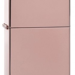 Classic High Polish Rose Gold Zippo Logo