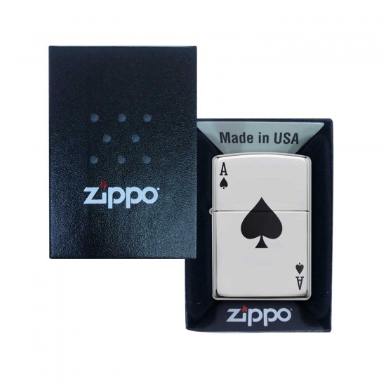 Zippo Classic Lucky Ace 250 High Polish Chrome 250