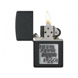 ZIPPO - Pewter 363 - Black Crackle