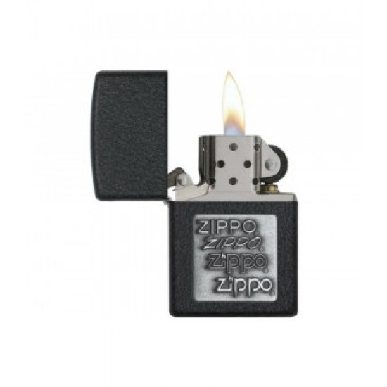 ZIPPO - Pewter 363 - Black Crackle