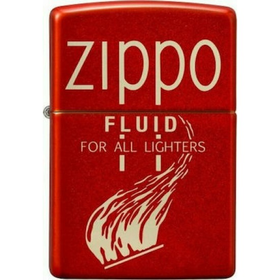 Zippo Αναπτήρας Λαδιού σε Κόκκινο χρώμα Retro Design 49586