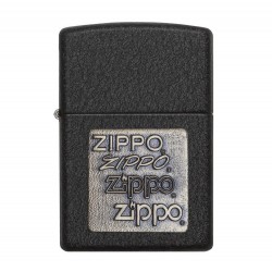 ZIPPO - Pewter 363 - Black Crackle