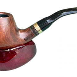 Πίπα Καπνού Pipsan Dark Brown with black details - 9mm