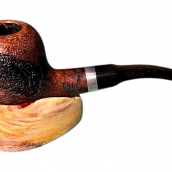 Πίπα Καπνού Pipsan Dark Brown with black details no2  - 9mm