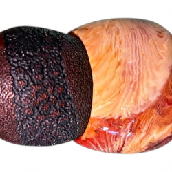 Πίπα Καπνού Pipsan Dark Brown with black details no2  - 9mm