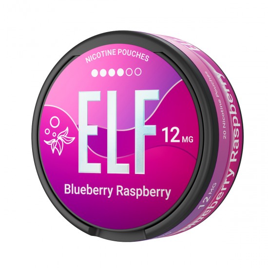 Elf Bar Pouches Νικοτίνης 12mg με Γεύση Blueberry Raspberry