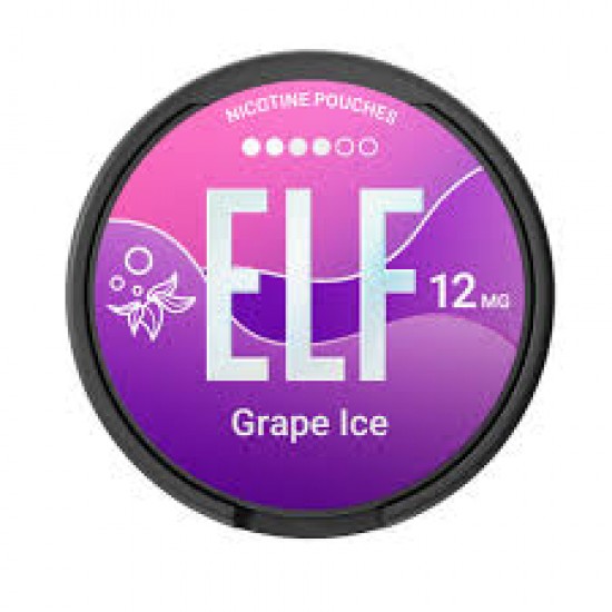 Elf Bar Pouches Νικοτίνης 12mg με Γεύση Grape Ice