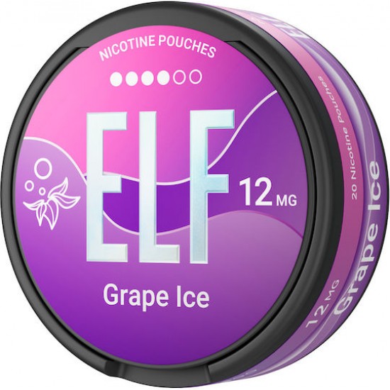 Elf Bar Pouches Νικοτίνης 12mg με Γεύση Grape Ice