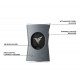 ΠΟΥΡΟΚΟΠΤΗΣ COLIBRI SLIM SILVER CU225T4