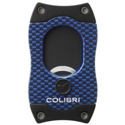 Colibri S-Cut Cigar Cutter Carbon Fiber Blue CU500T33