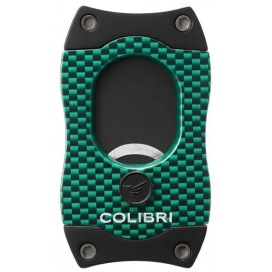 Colibri S-Cut Cigar Cutter Carbon Fiber Green CU500T34