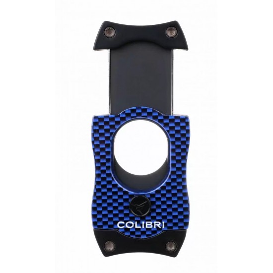 Colibri S-Cut Cigar Cutter Carbon Fiber Blue CU500T33