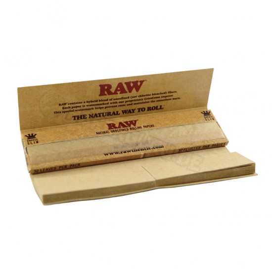 Χαρτάκια Raw King Size με  τζιβάνες ( 5 τεμάχια )