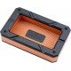 Colibri Rally Cigar Ashtray - Premium Metal Design with 6 Cigar Rests, Textured Diamond Pattern Black Rose Gold Orange