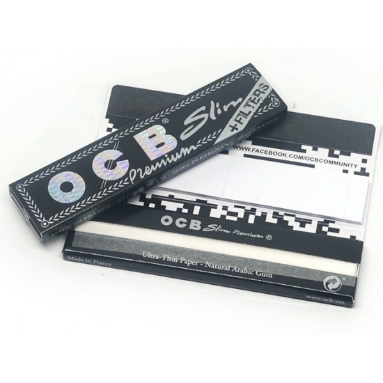 Χαρτάκια King Size OCB Premium Slim με τζιβάνες ( 1 τεμάχιο )