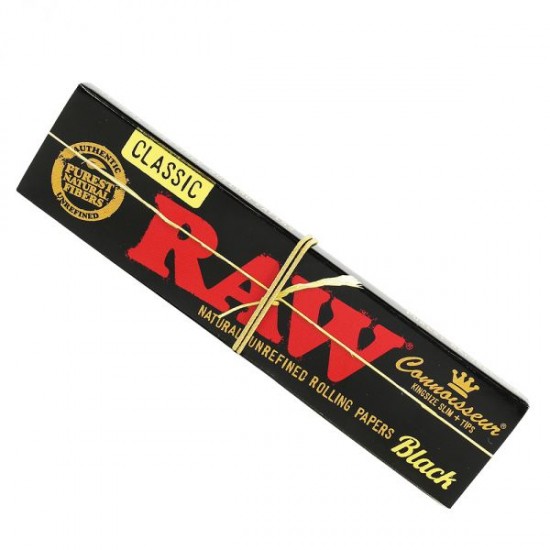 Χαρτάκια RAW King Size Black 32 φύλλων ( 5 τεμάχια )