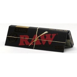 Χαρτάκια RAW BLACK 60 ακατέργαστο single wide classic ( 10 Τεμάχια ) 